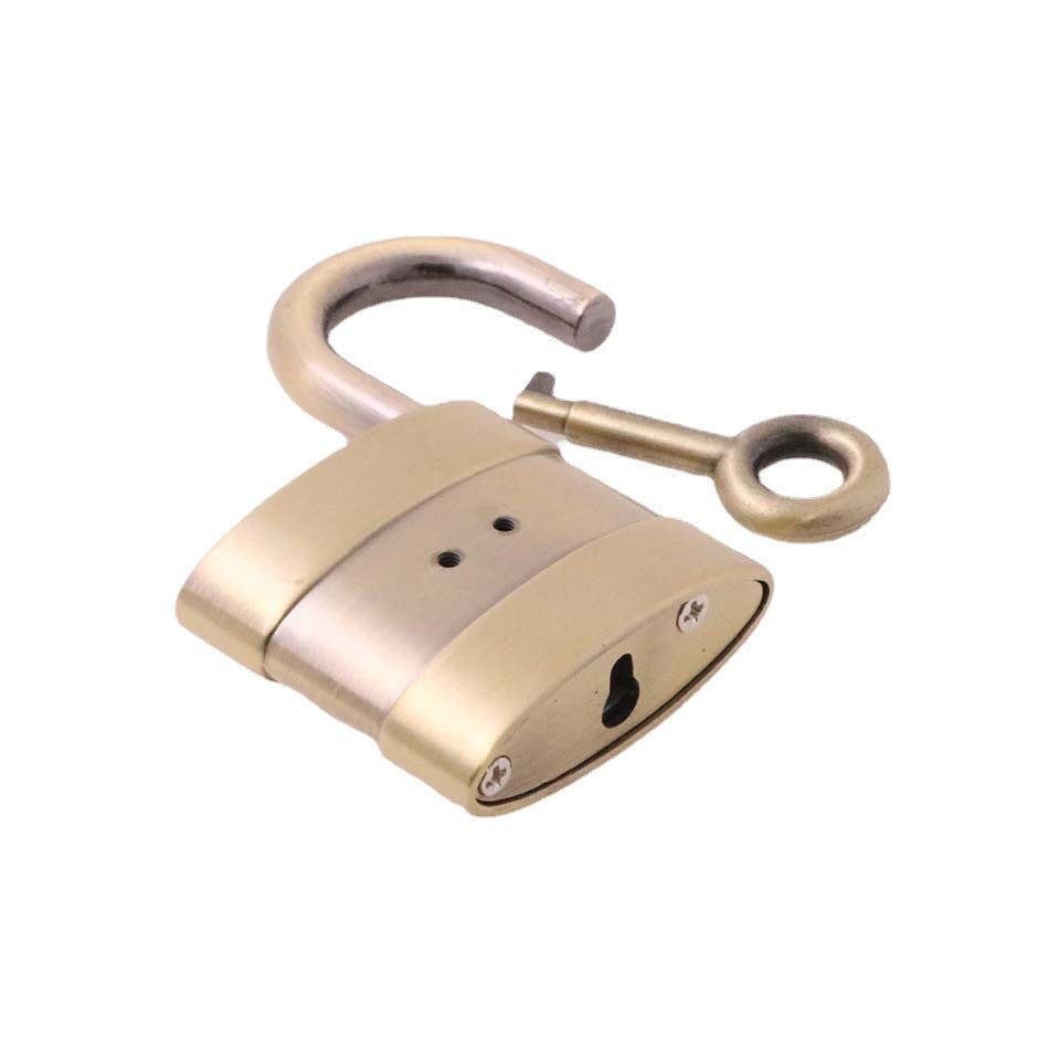 Metal light gold purse lock accessories shaped padlock for handbag decoration-27