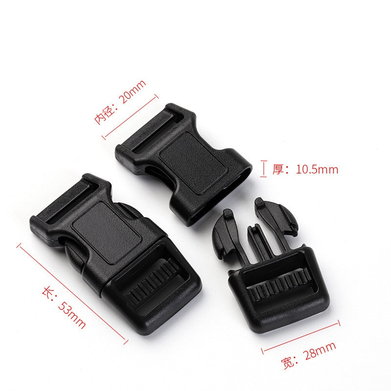 Side Release Buckle Dual Adjustable Belts Tactical Backpack Straps Webbing Bag Parts Accessories 20mm 25mm 38mm-29