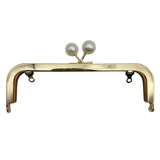 High Quality 20.5cm Metal Square Gold Color Cross Large Bead Head Purse Frame Handbag Handles DIY Hardware Accessories-42