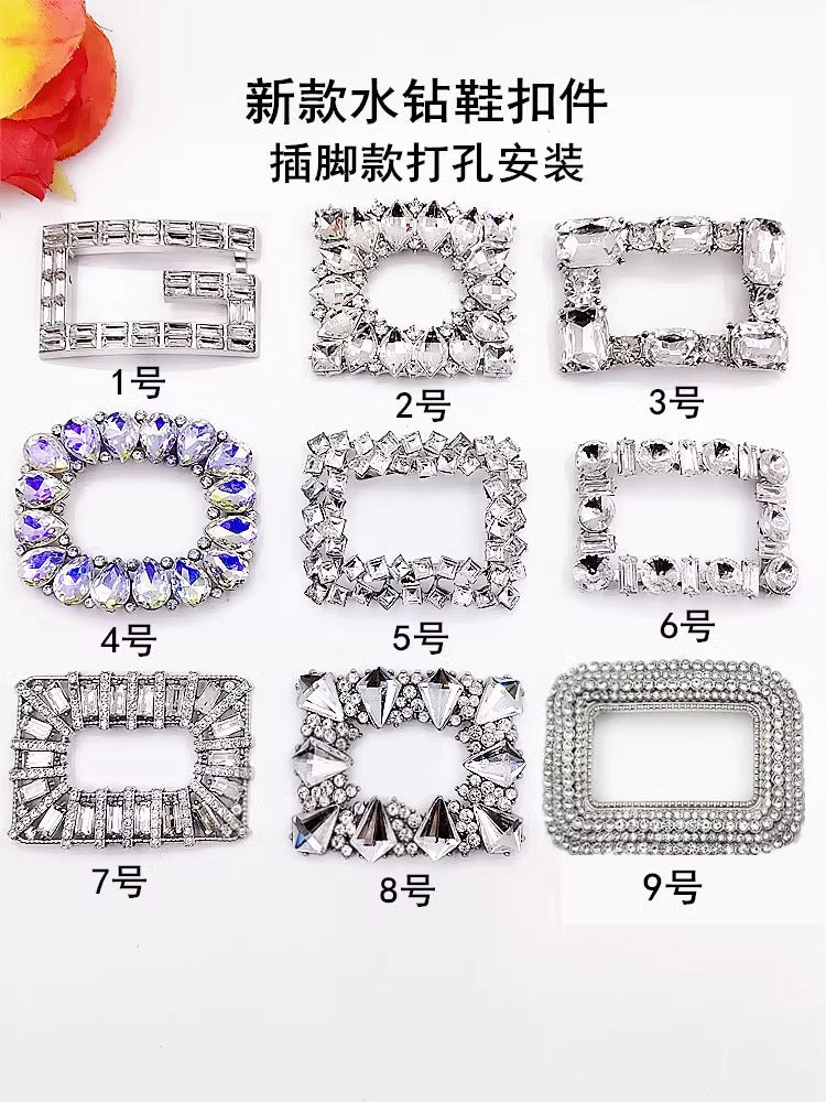 Luxury Shoes Decorative Buckle Accessories Metal Shoe Hooks Buckle for Women High Heels Upper Ornament-45