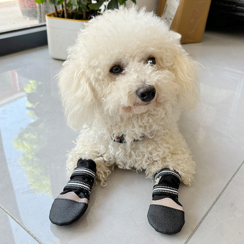 Winter Dog Paw Protector Soft Warm Water Resistant Animal Paw Socks Pet Dog Boots Pet Shoes-33