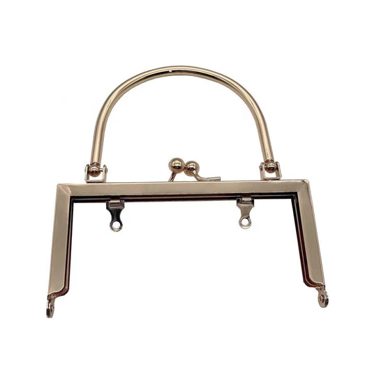 Factory Custom Retro Metal Clutch Bag Frame with Handle Kiss Lock Purse Frame for Bag Purse Frame Hardware-81