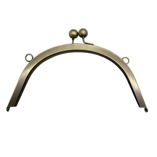 Antique Brass Half Round Purse Frame 17*7.5cm with Lock for Elegant Purses-60