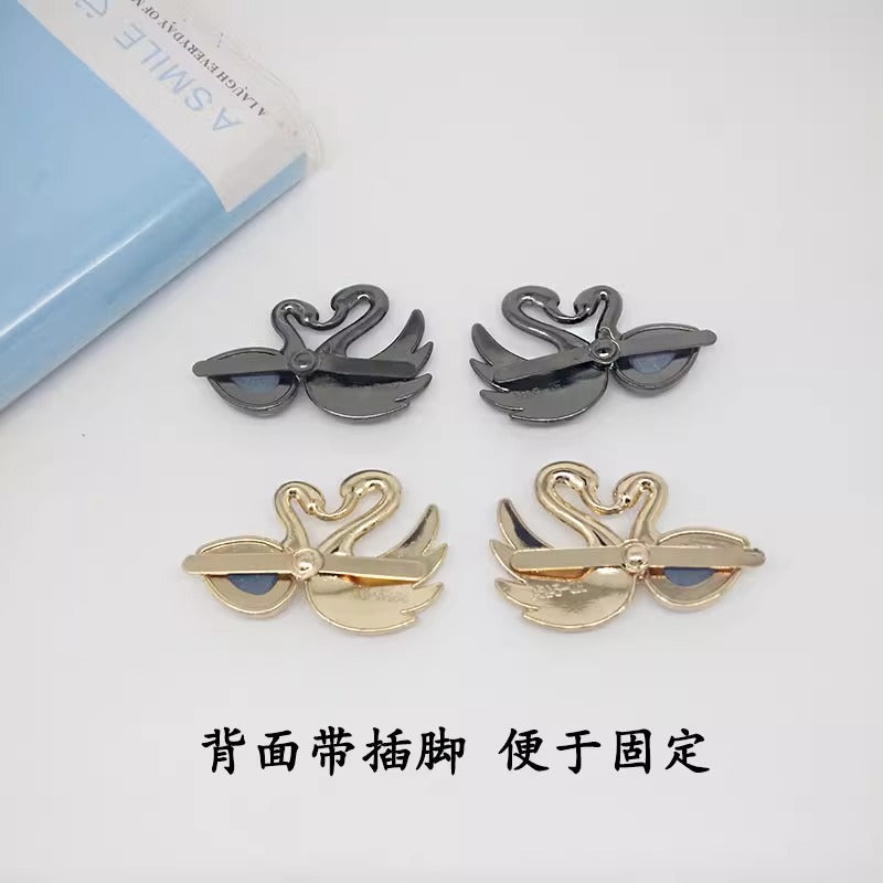 Crystal Swan Shoes Buckle for Women-67