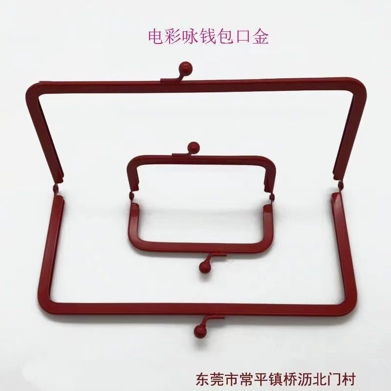 Custom Metal Rectangle Precision Tolerance Frame for Home Furniture Bag Jewelry Box Clutch Frame Hinge Design-111