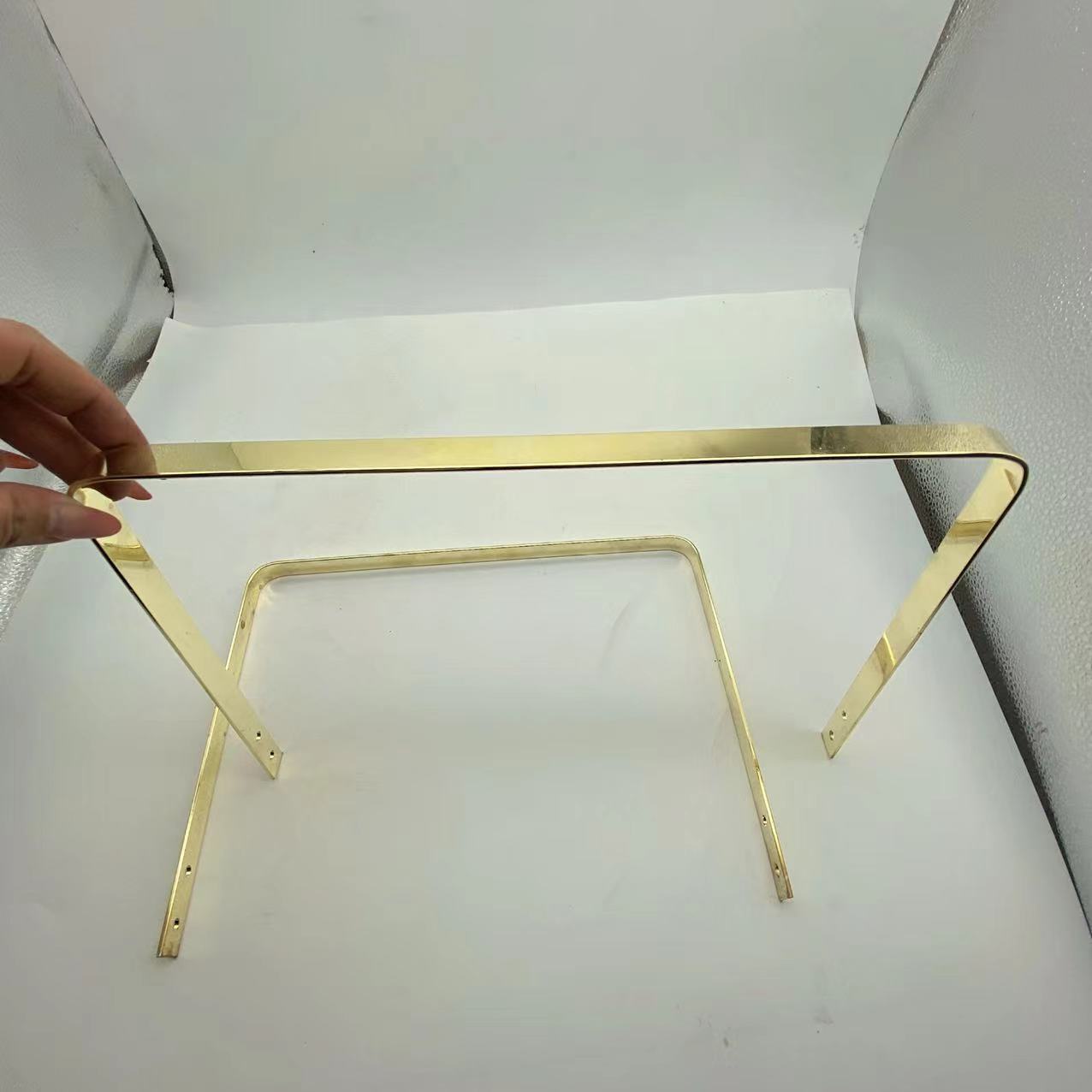 Large Single Rectangular Metal Purse Frames Snap Clasp Wholesale-6