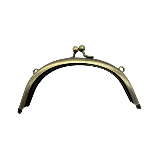 Antique Copper Half Round Purse Frame 17*7.5cm with Lock for Elegant Purses-49