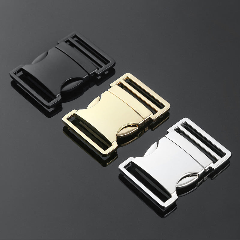 High Quality And Exquisite Electroplated Gold Silver Alloy Buckle And Strap Adjuster-3