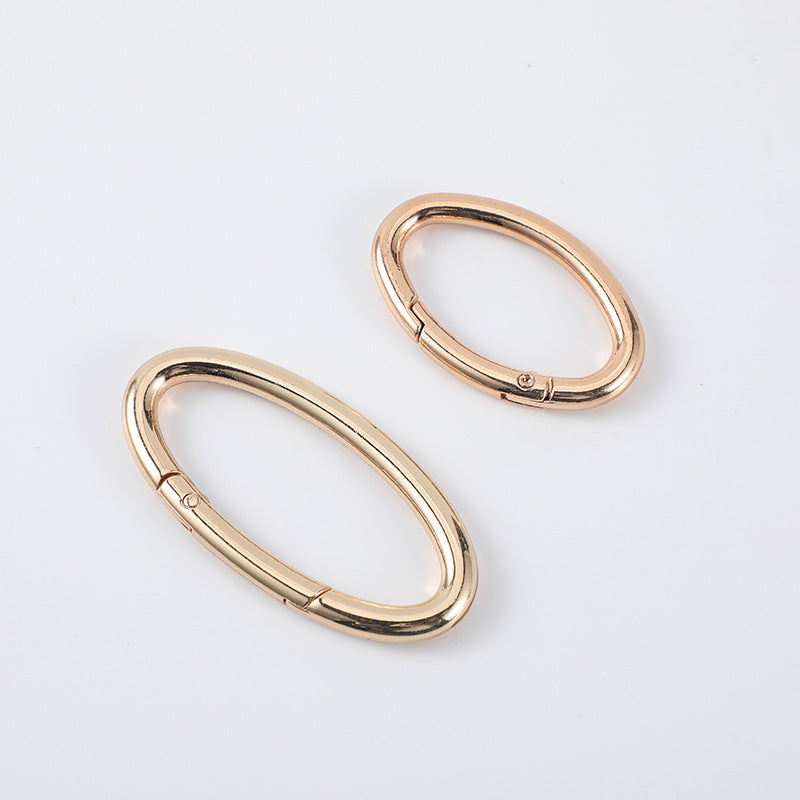Hot metal buckle handbag new design oval ring connection buckle  pen jump ring buckle ring accessories Key chain-3