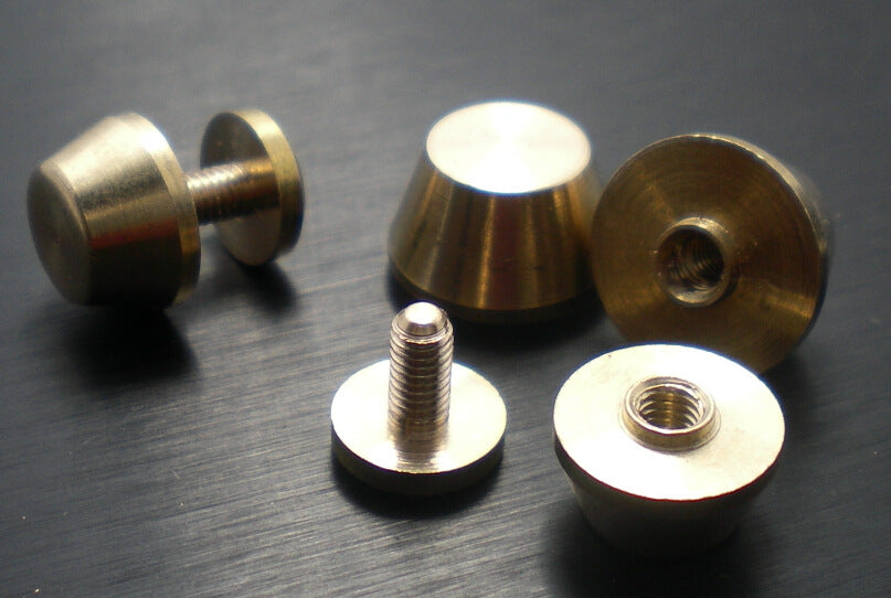 Brass material Round Head Button Screw Leather Craft Mushroom Head Screw Bag Rivet Brass Pacifier Nail brass monk's head-30