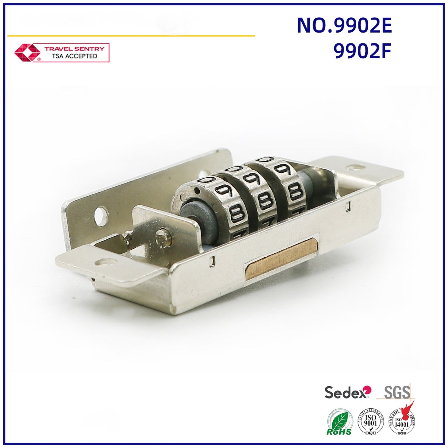 9902E/F 3-digit password security luggage lock protection box lock high quality metal jewelry built-in box lock-31