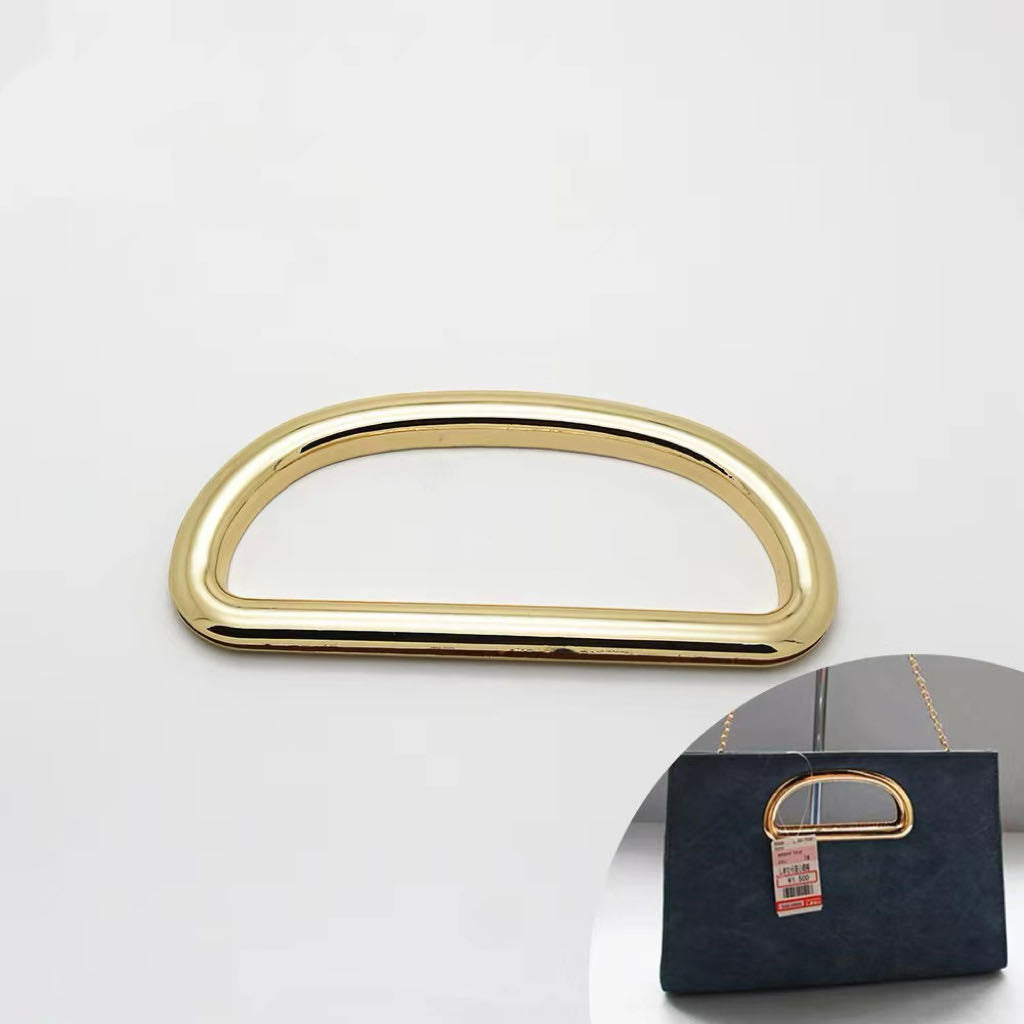 High Quality Custom Ladies' Fashionable Twist Handle Frame Engraved Logo Iron Bag Hanger Zinc Alloy Hardware Bag Accessory-32