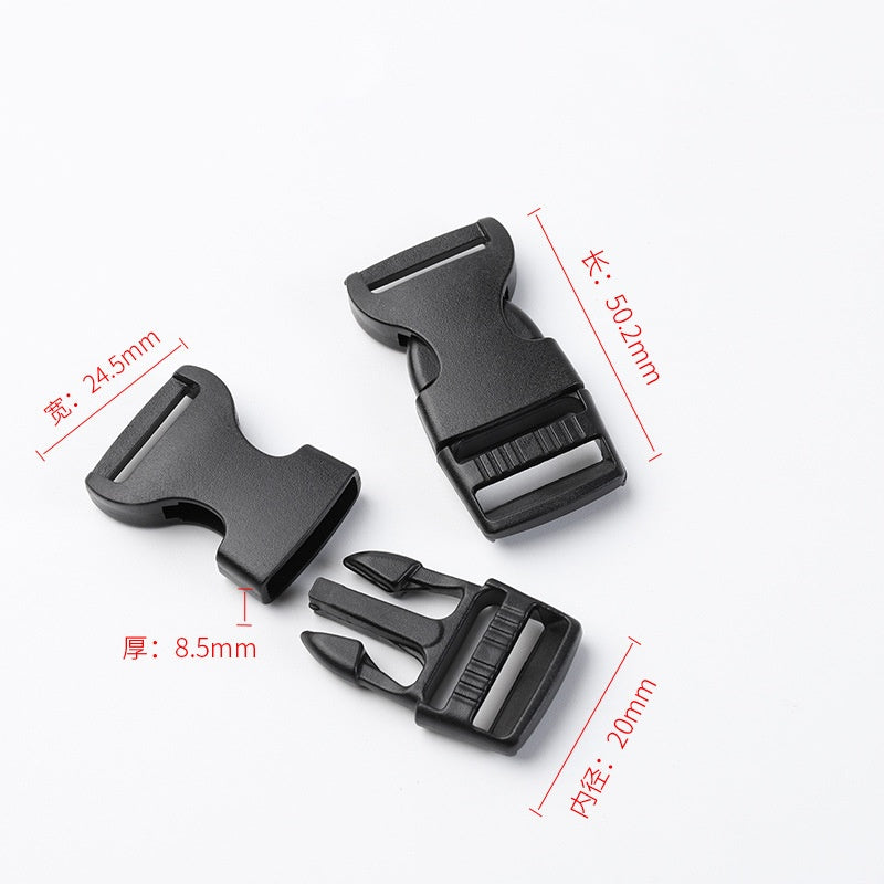 POM plastic adjustable utx side quick release belt buckles for backpack strap-33