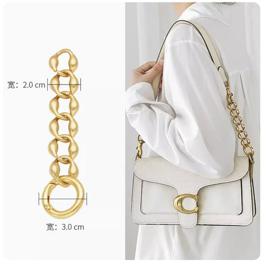Custom Handbag Hardware Accessories Metal Shoulder Strap Chain Belt Purse Handle Leather Bag Chains With O Ring-34