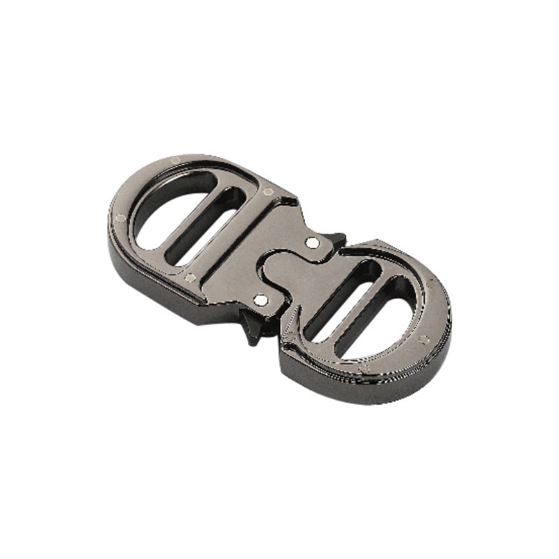 Custom logo outdoor men's molle belt clip quick release metal buckle heavy duty zinc alloy metal tactical belt buckle-34