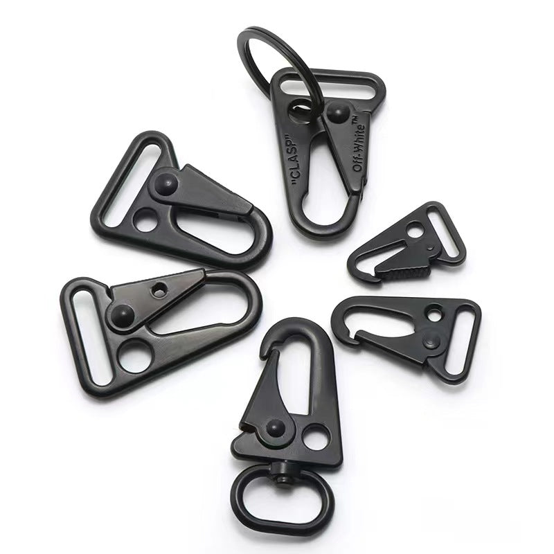 Wholesale Outdoor Heavy Duty Metal Clap Carabiners HK Snap Hook 1" Inch Sling Enlarged Spring Clip Hooks-36