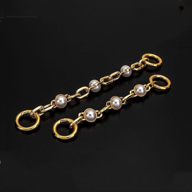 Pearl Chain Pearl Fittings Belt Fancy Shoulder Strap Short Shoulder Strap Metal Accessories Shoulder Handbag Chain-5