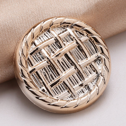 New Matte Gold and Black Metal Buttons for Women Coat Clothing Garment Decorative Large Sewing Buttons Accessories-37
