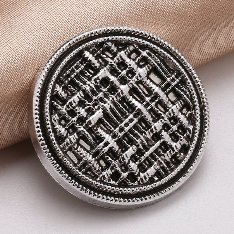 New Matte Gold and Black Metal Buttons for Women Coat Clothing Garment Decorative Large Sewing Buttons Accessories-37