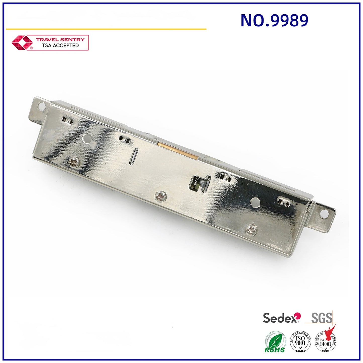 Factory direct sales embedded box lock  zinc alloy long embedded box lock three-position combination box lock-37