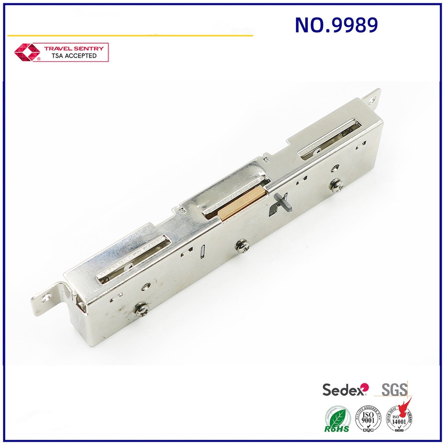 Factory direct sales embedded box lock  zinc alloy long embedded box lock three-position combination box lock-37