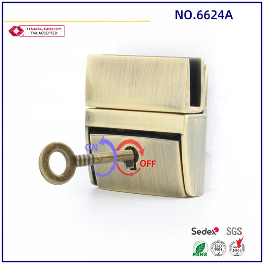 High Quality Triangle Metal Bag Buckle Purse Closure Key Lock For Bag-38
