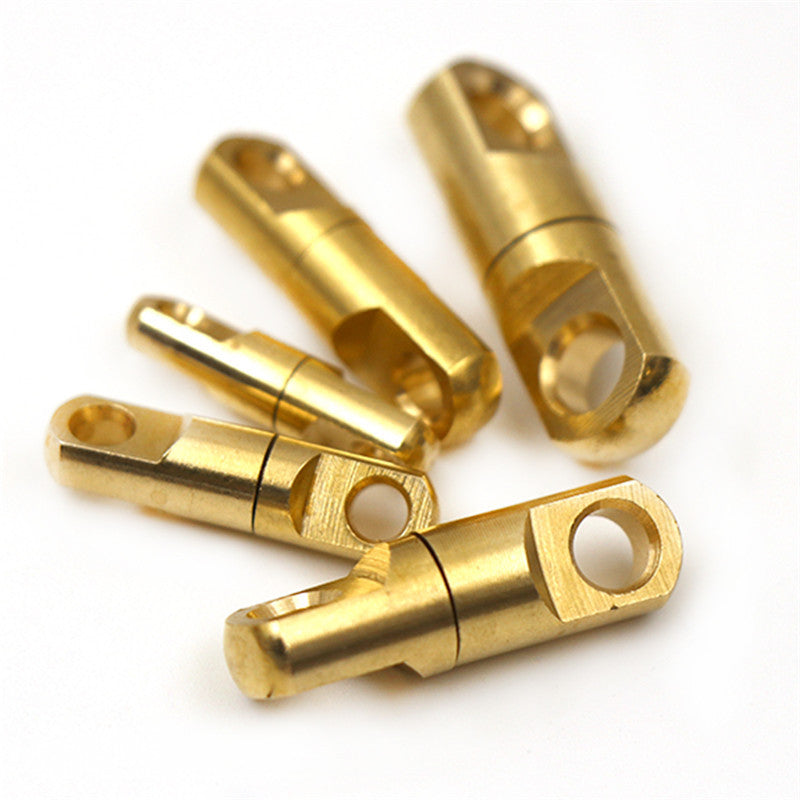Solid Brass Swivel Eye Rotating Connector for DIY Keychain Round Circle Key Ring Wallet Bag Strap Connecting-38