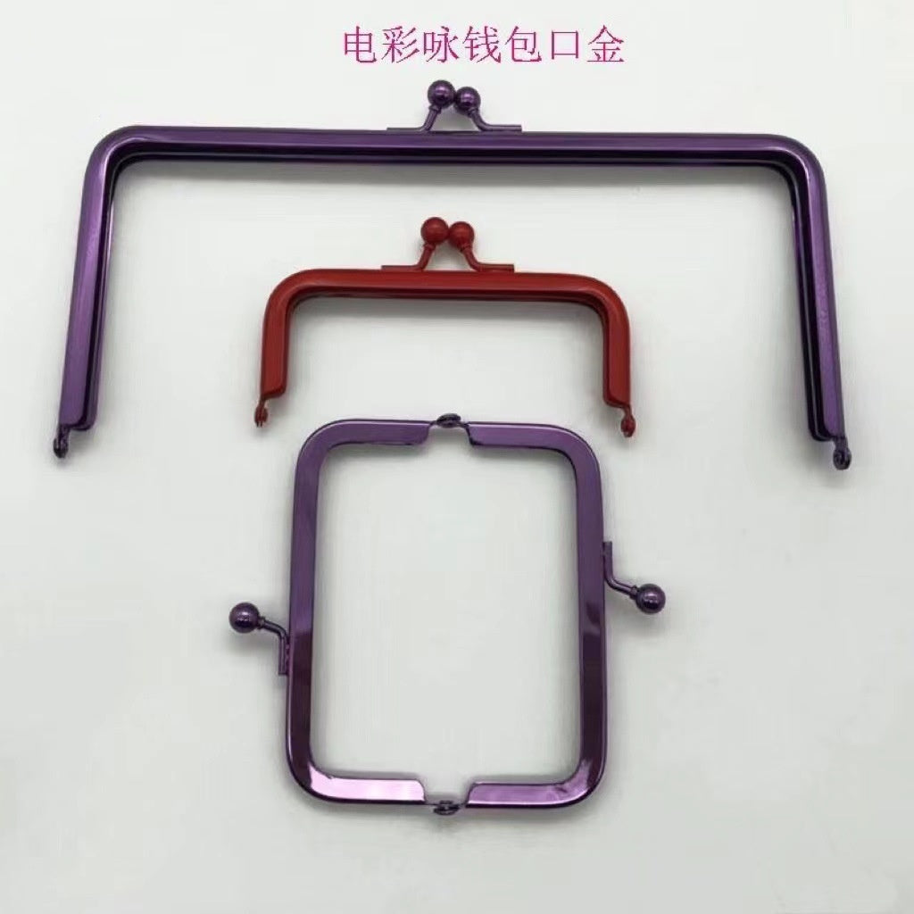 Custom Metal Rectangle Precision Tolerance Frame for Home Furniture Bag Jewelry Box Clutch Frame Hinge Design-111