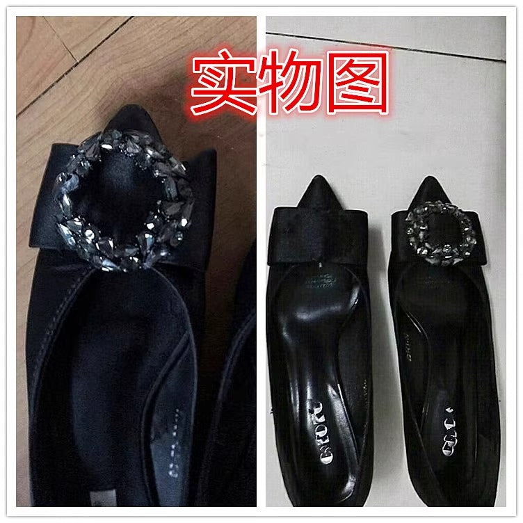Wholesale Gold Metal Diamante Rhinestone Buckle Round Shape Rhinestone Buckle Slider for Wedding Party Chair Sash Decoration-81