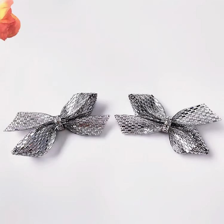 Wholesale Bow Pearl Fabric Hair Clips Princess Bow Hairpins-61