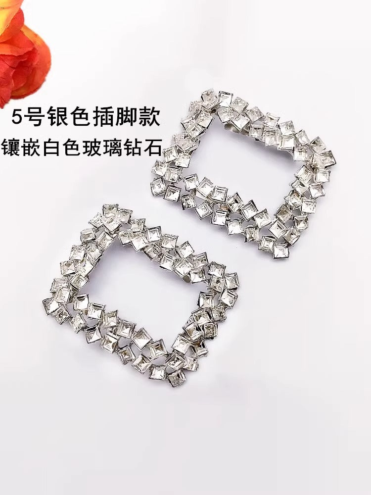 Luxury Shoes Decorative Buckle Accessories Metal Shoe Hooks Buckle for Women High Heels Upper Ornament-45