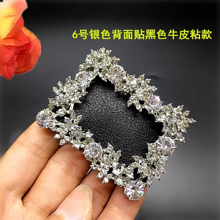 Shiny Crystal Shoe Buckle Metal Buckle for for Women's Shoe-124