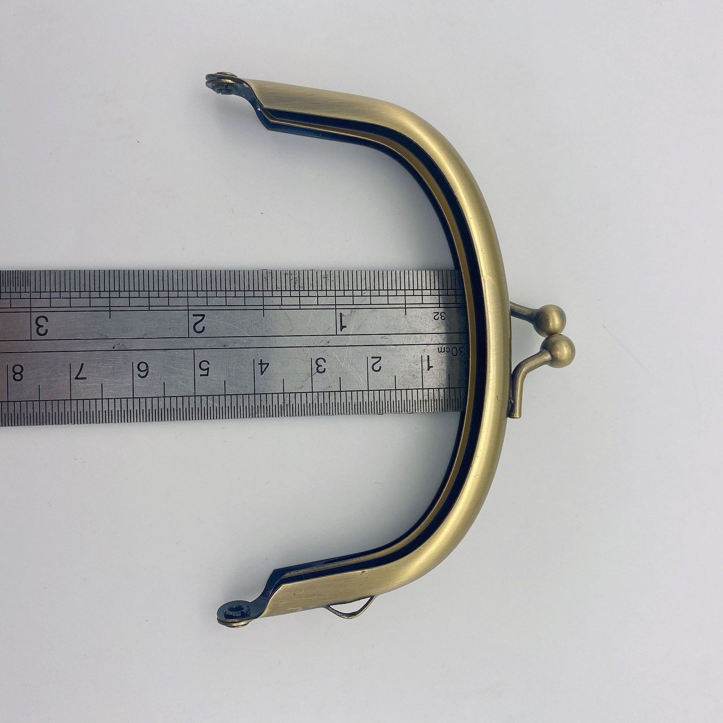 Factory Wholesale Brush Anti Brass Semi-Circle Metal Purse Frame 15*6.3cm DIY Hardware Accessories Bag Part for Handbags-80