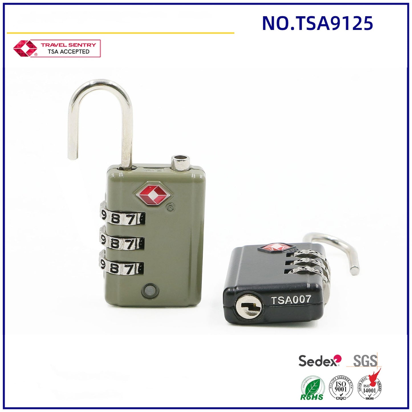 TSA Padlock multi-purpose multi-color security Anti-theft fitness File cabinet password lock-4