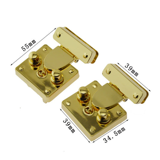 The zinc alloy press lock for the purse and box with light gold color in stoct wholesale-40