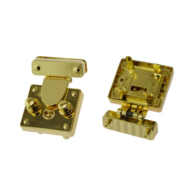 The zinc alloy press lock for the purse and box with light gold color in stoct wholesale-40