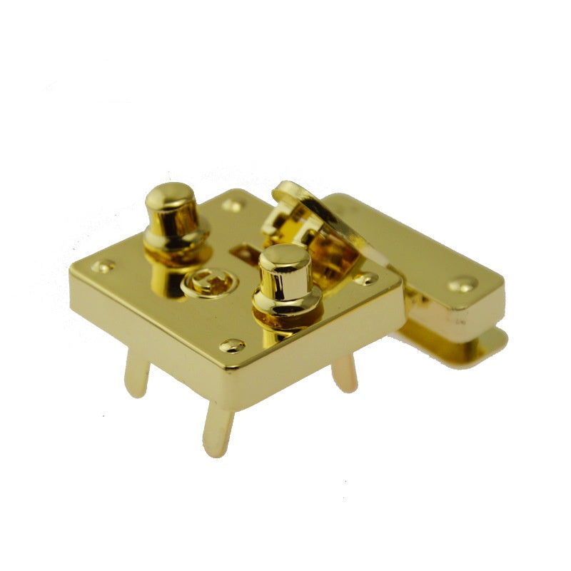 The zinc alloy press lock for the purse and box with light gold color in stoct wholesale-40