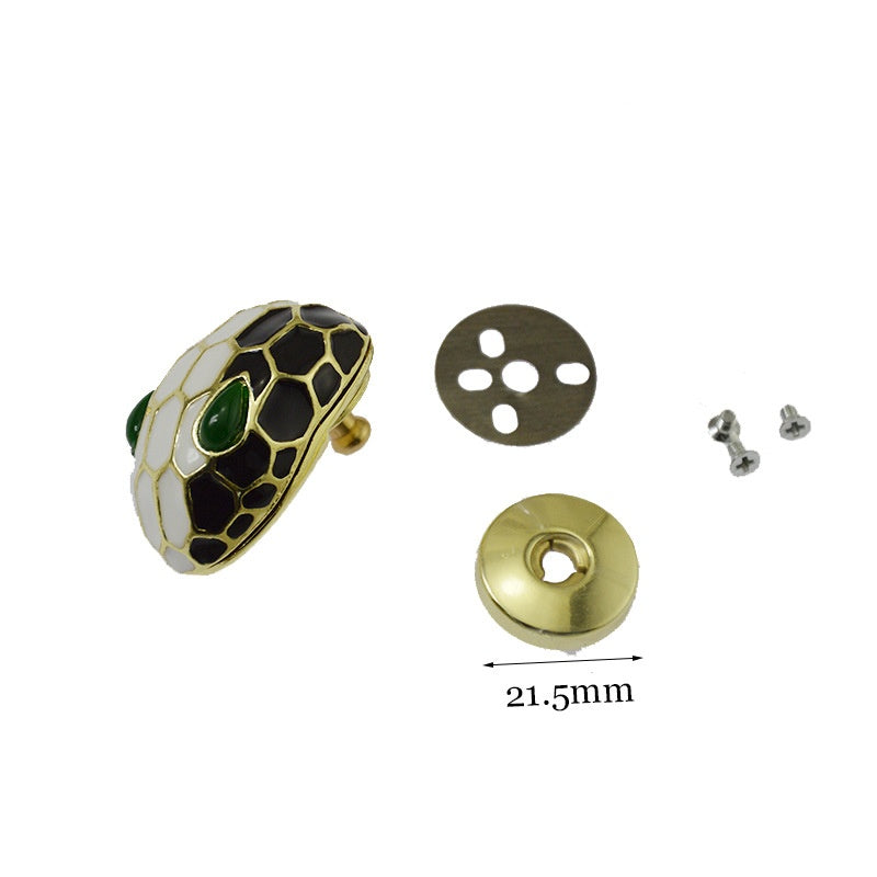 High Quality Snake Shape Snap Button Rivet For Handbag Connector Button For Purse Bag Snake Shape Decoration Button For Bag-40