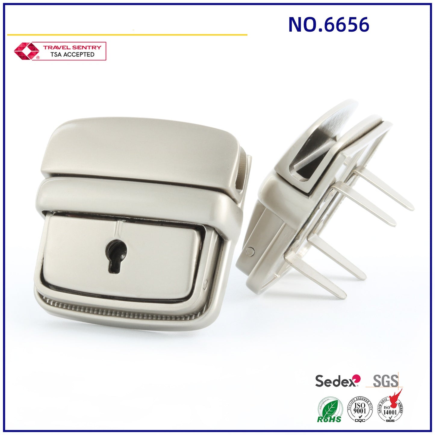 2024 Customized Design Bag Accessories Lock Hardware Luxury Metal Bag Lock-43