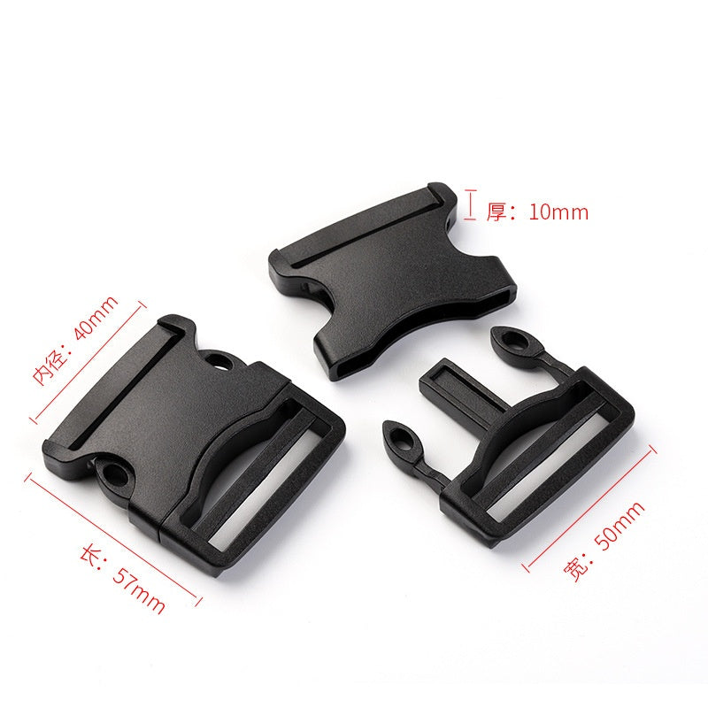 Wholesale Free Sample Bag Accessories Customized Logo Dual Nylon Webbing Adjustable Plastic Lock Quick Release Tactical Buckle-43