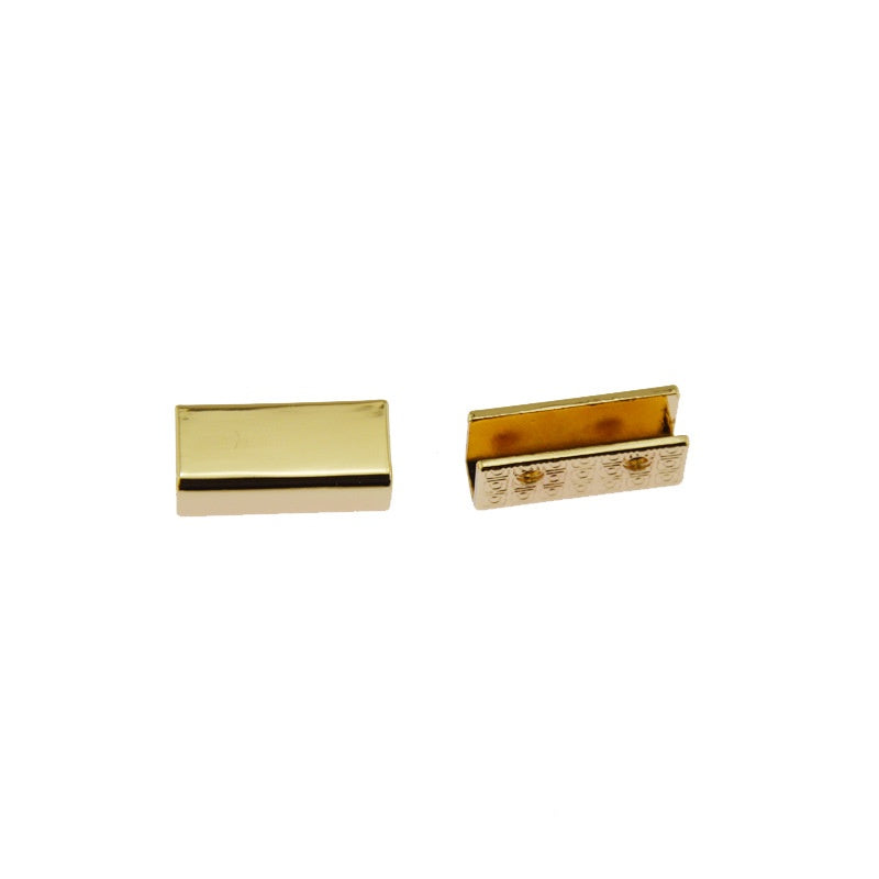 Top Sale Price Metal Webbing Decorative Rectangle Strap Ending Clips Straps Leather Belt Stopper End Cap For Bags Hardware-46