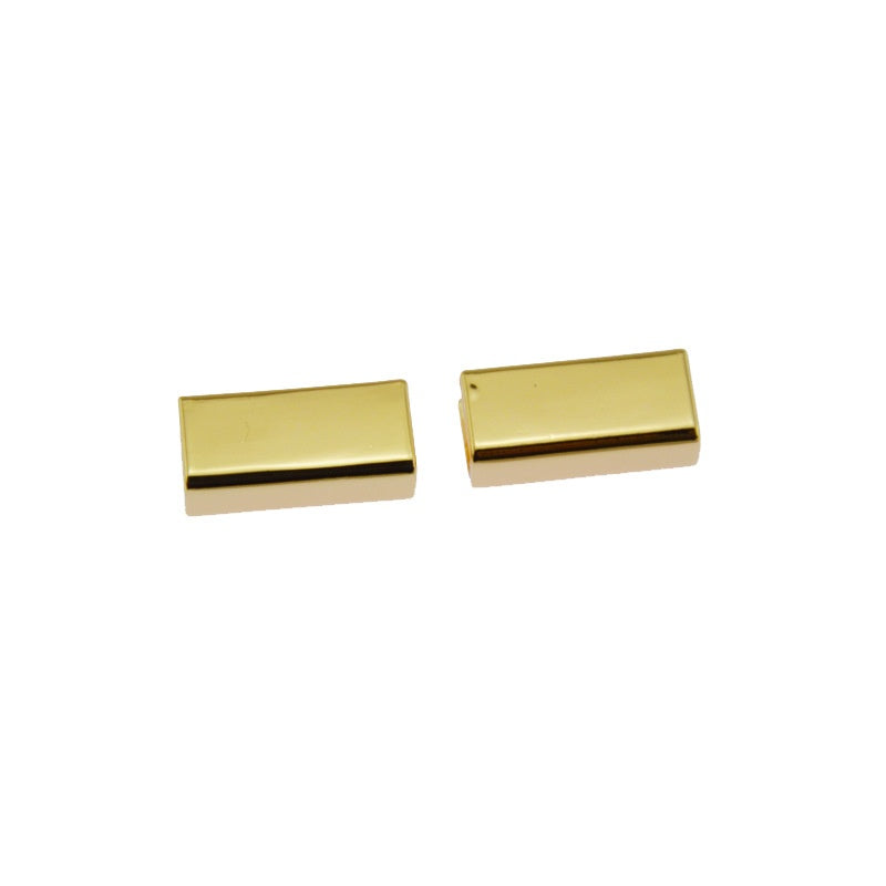 Top Sale Price Metal Webbing Decorative Rectangle Strap Ending Clips Straps Leather Belt Stopper End Cap For Bags Hardware-46