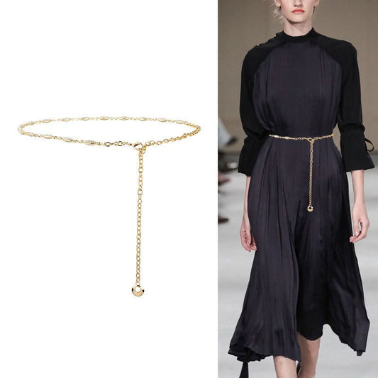 Wholesale Waist Chain Women's Thin Belt Matching Skirt-48