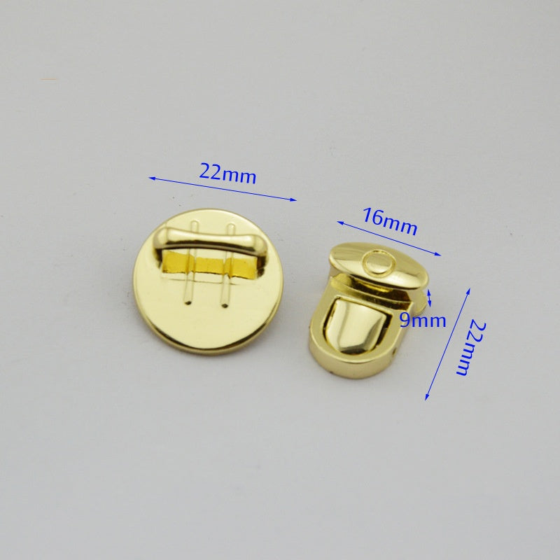 Wholesale Bag Parts Metal Lock Gold Press Lock Tongue Shape Decorative Bag Locks-48