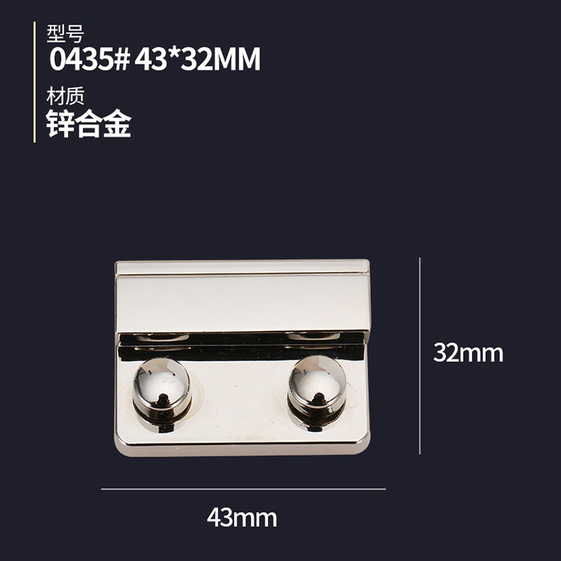 Wholesale Decorative Zinc Alloy Metal Push Lock Logo Custom Closures Bag Press Handbag Lock Hardware For Bags-49