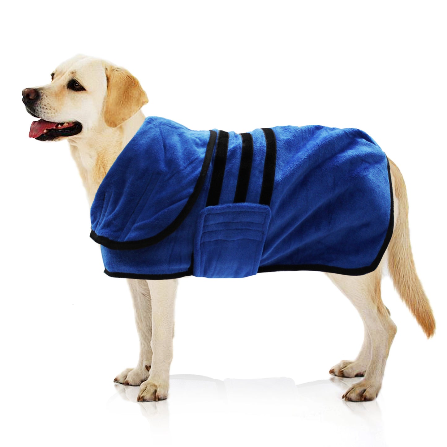 Custom logo Double Layers Dog Bath Robe Absorbent Pet Dog Cat Towel Adjusted Bathrobe-101