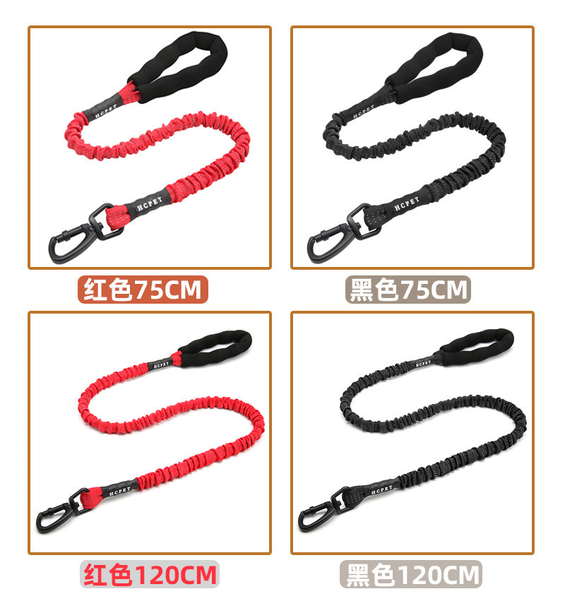 Pet Supplies Wholesale Dog Leash Elastic Leash for Pets Double Handle Dog Leash Custom Reinforced Tow Rope-84