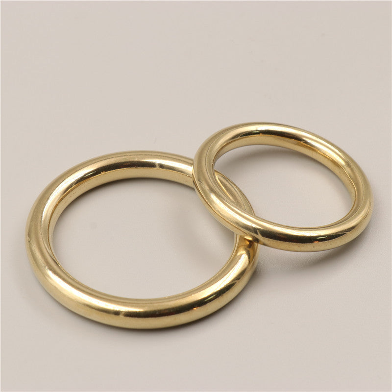Solid Brass 6MM - 50MM Seamless O Rings Round Ring-51