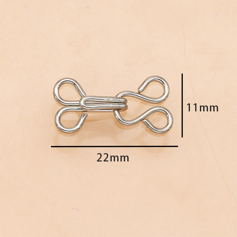 Metal invisible hook underwear adjust to button trench coat sweater button clothes decorative accessories accessories-53