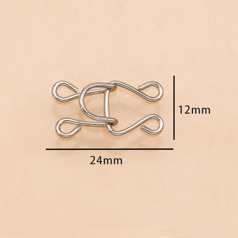 Metal invisible hook underwear adjust to button trench coat sweater button clothes decorative accessories accessories-53